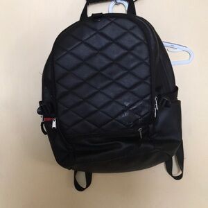Redlined quilted backpack